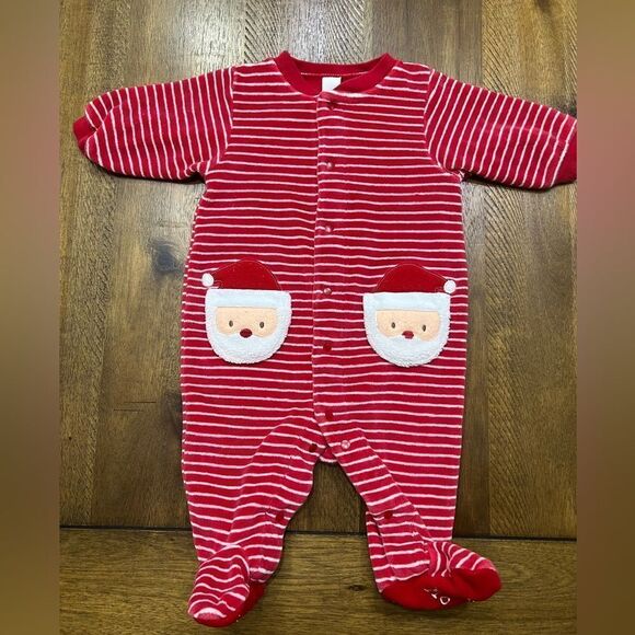Carter's Other - CHRISTMAS PAJAMAS 🎄🎅- baby Santa footies - 3 months